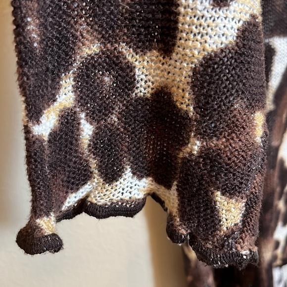 Nwt Jones New York Animal Print Open Front Cardigan Sweater - Picture 10 of 16